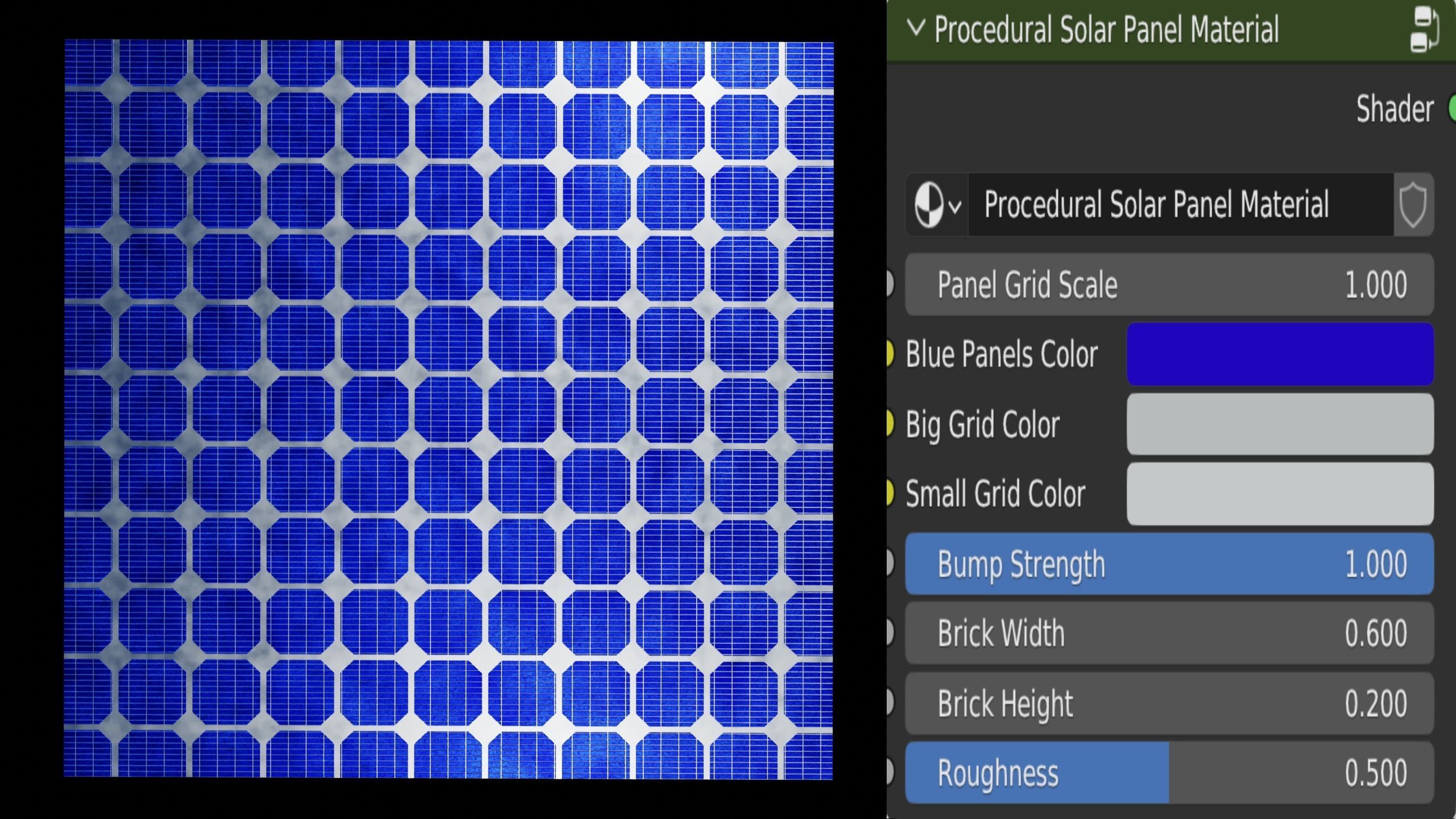 Procedural Solar Panel Material Texture_5