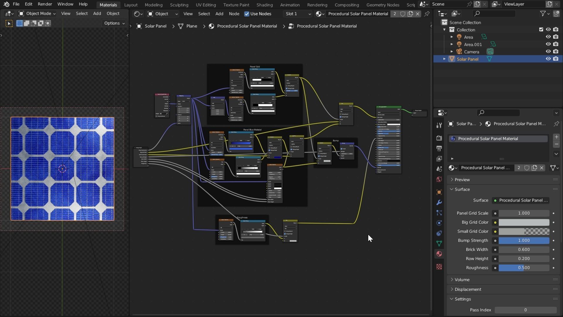 Procedural Solar Panel Material Texture_6