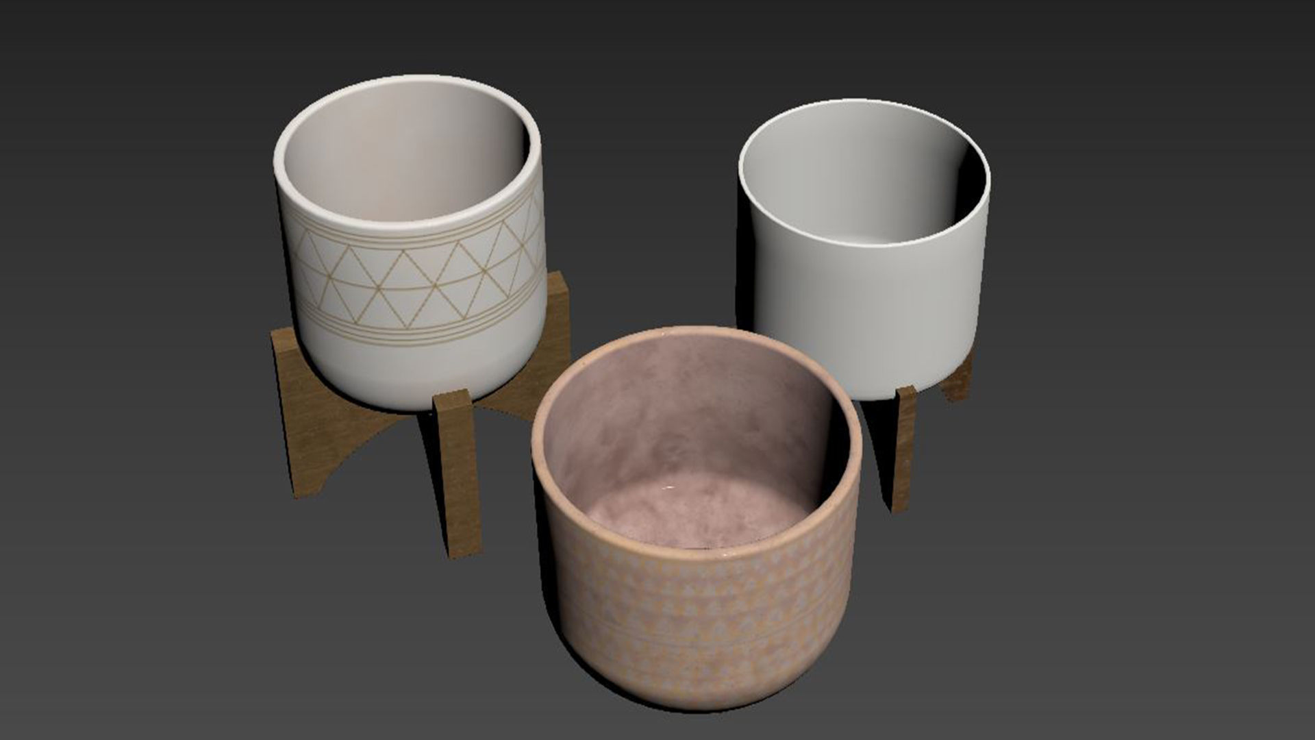 Vases set 3D model_4