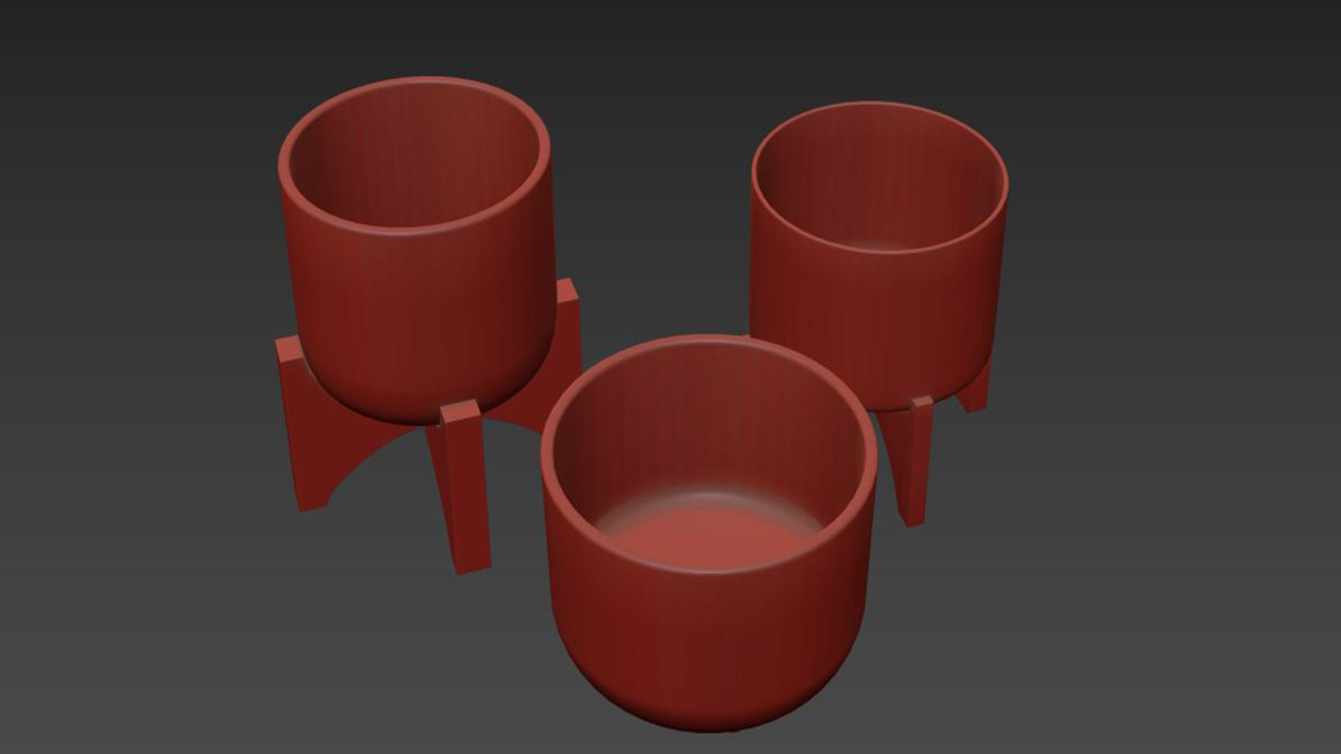Vases set 3D model_5