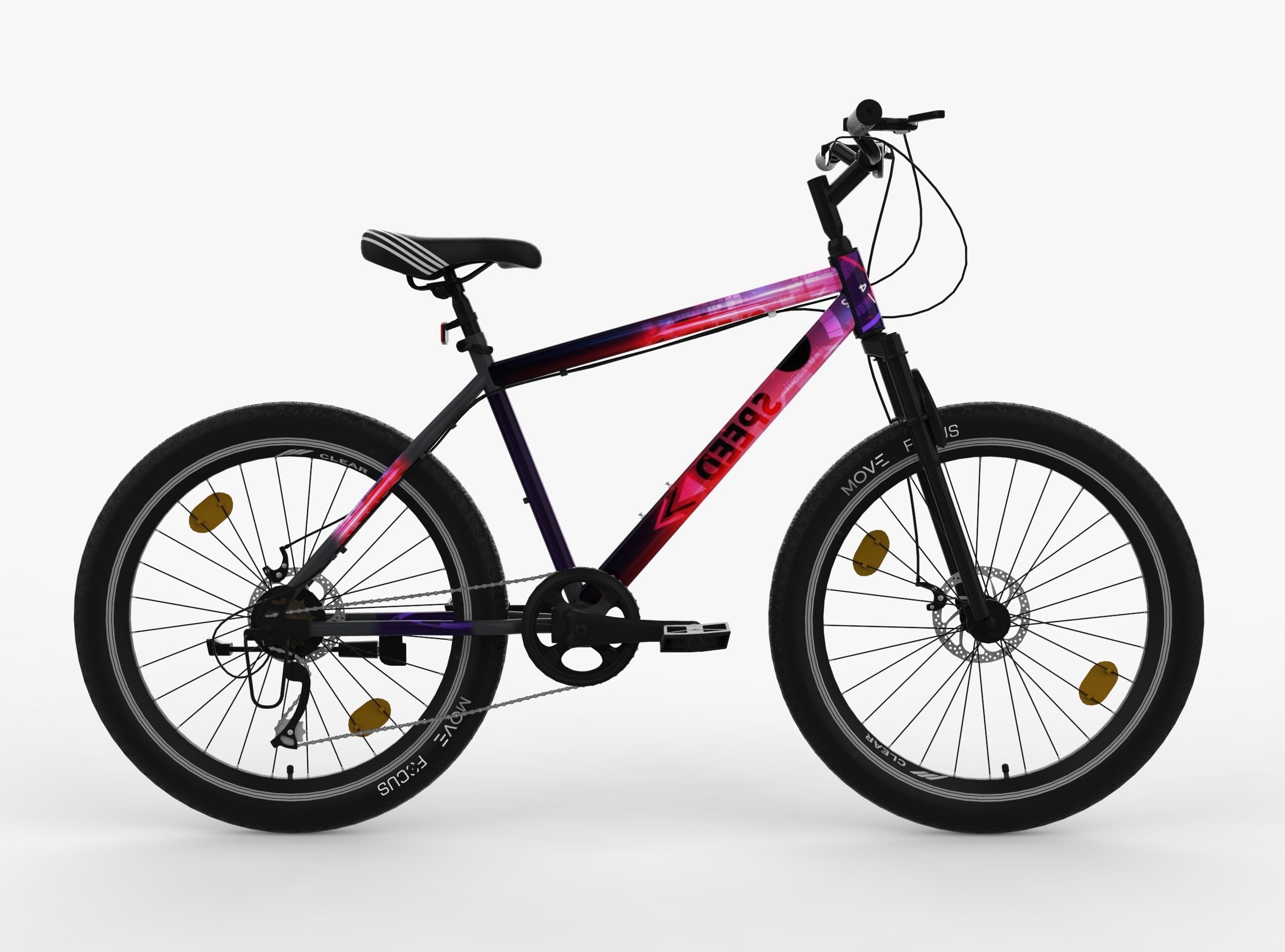 Bicycle Low-poly 3D model_2