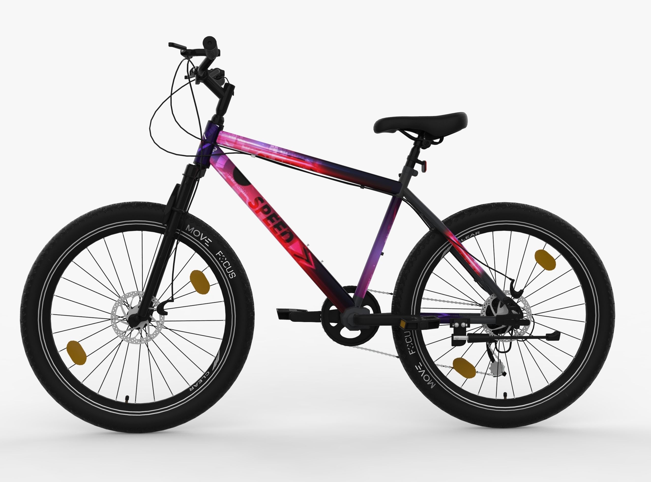 Bicycle Low-poly 3D model_1