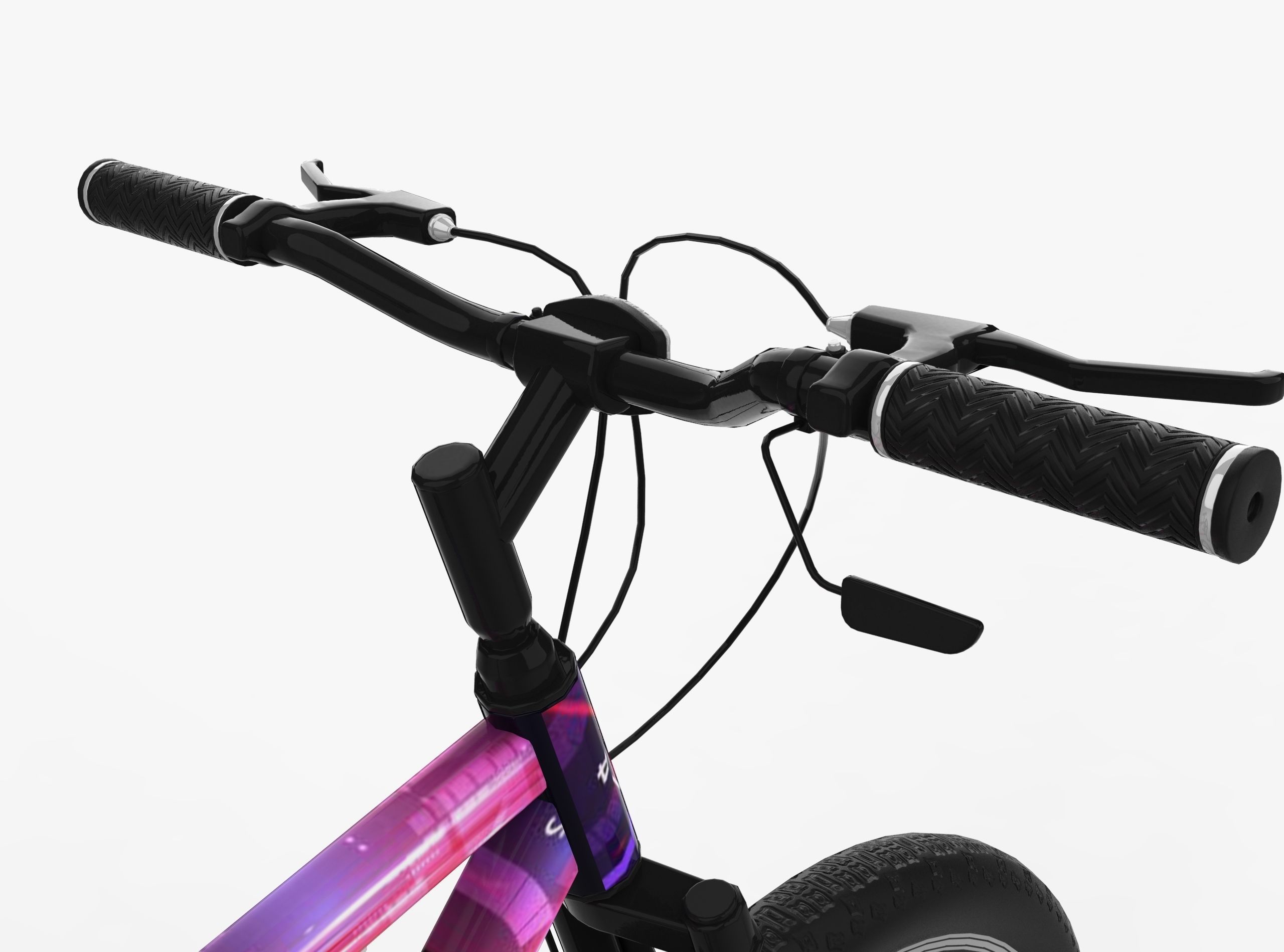 Bicycle Low-poly 3D model_8