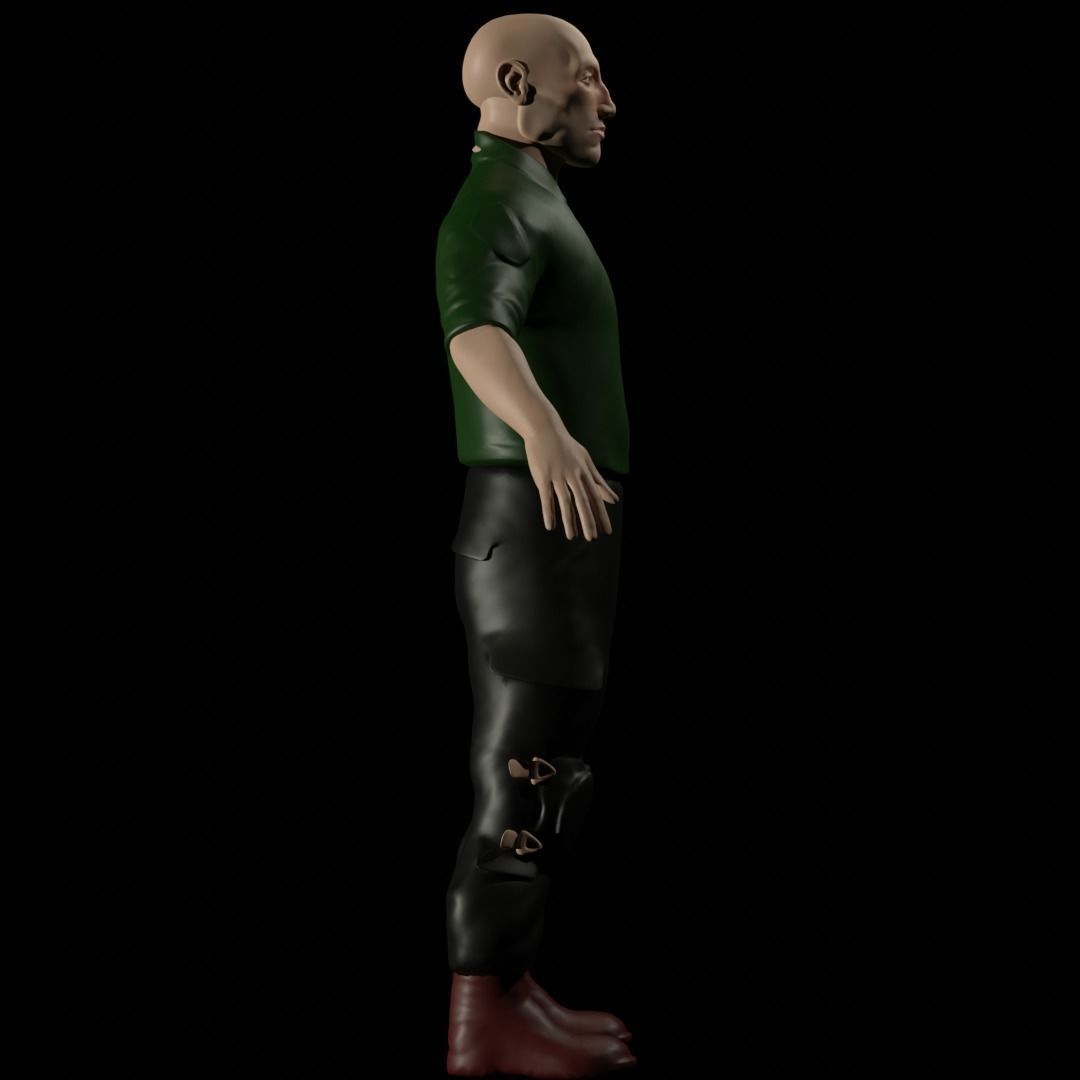 FREE Realistic Male Human 3D Model with clothes  Free low-poly 3D model_5