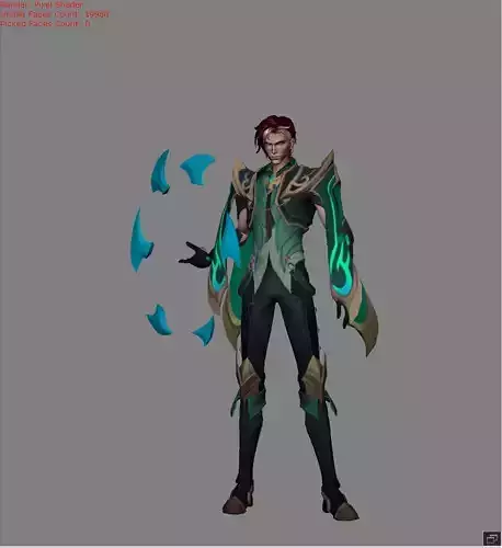 Aamon Nights Edge Skin Low-poly 3D model