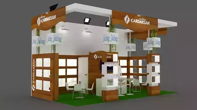 Exhibition Stand - ST0019 3D model