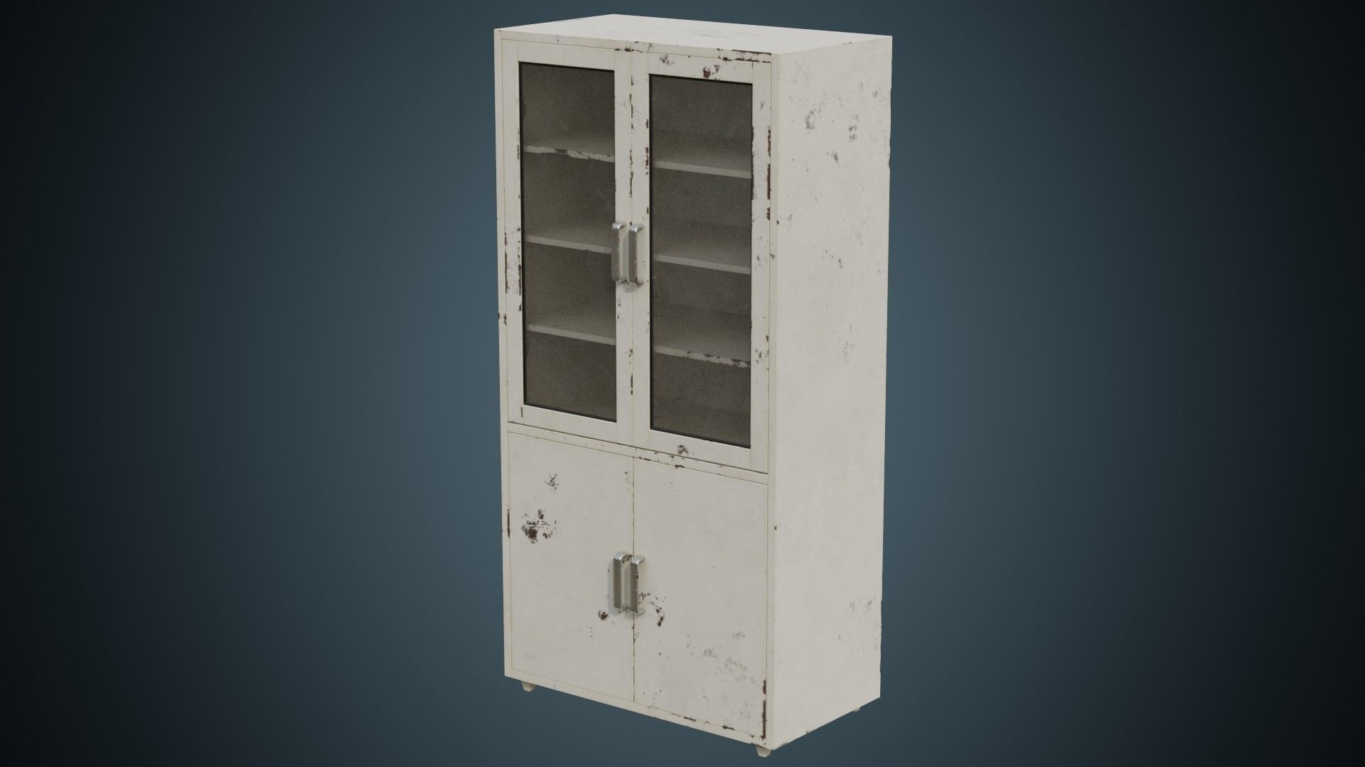 Medical Cabinet 1B Low-poly 3D model_3