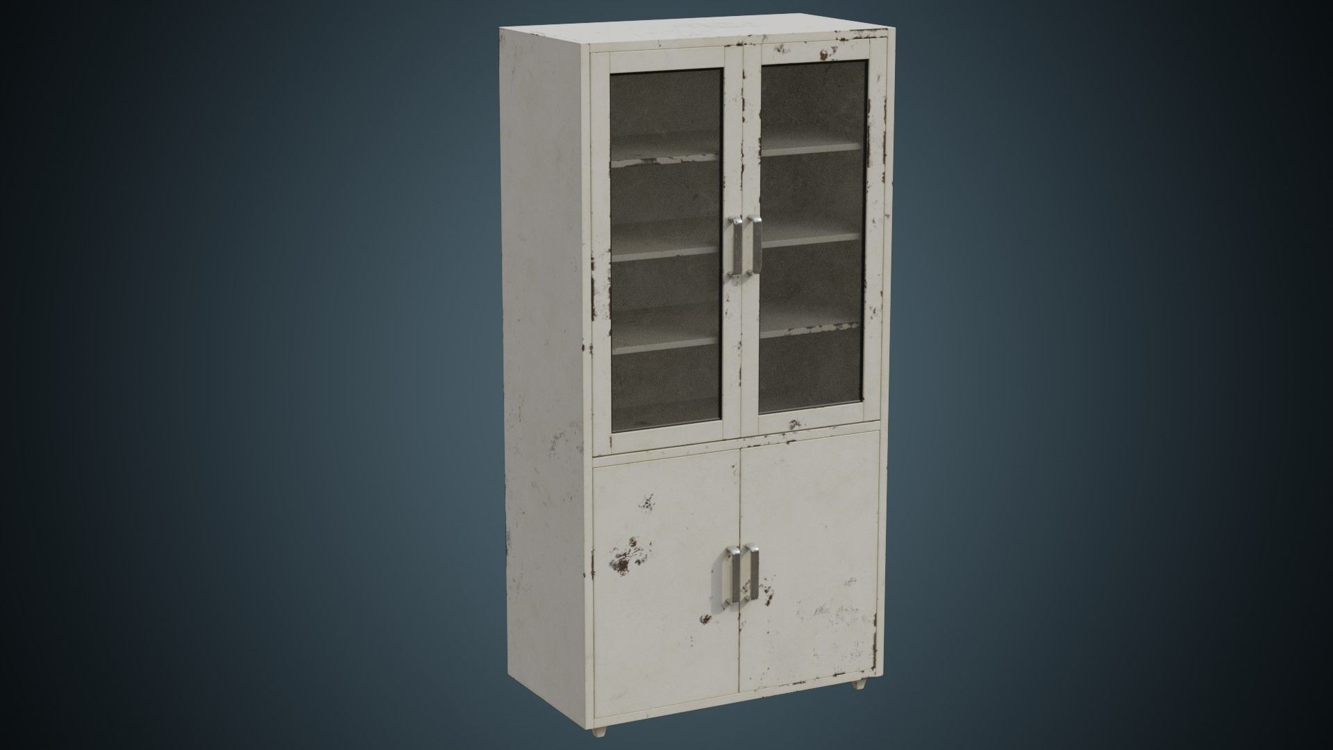 Medical Cabinet 1B Low-poly 3D model_4