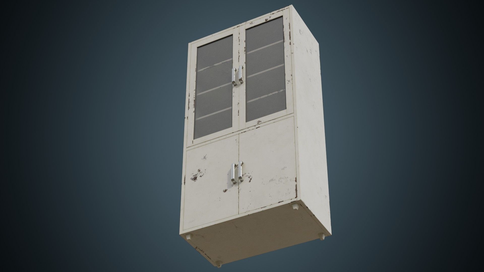 Medical Cabinet 1B Low-poly 3D model_7