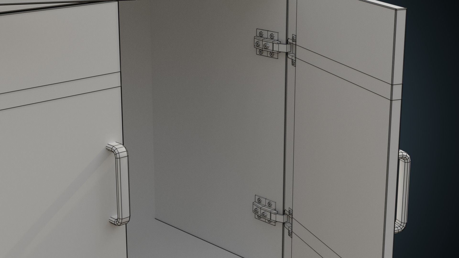 Medical Cabinet 1B Low-poly 3D model_11