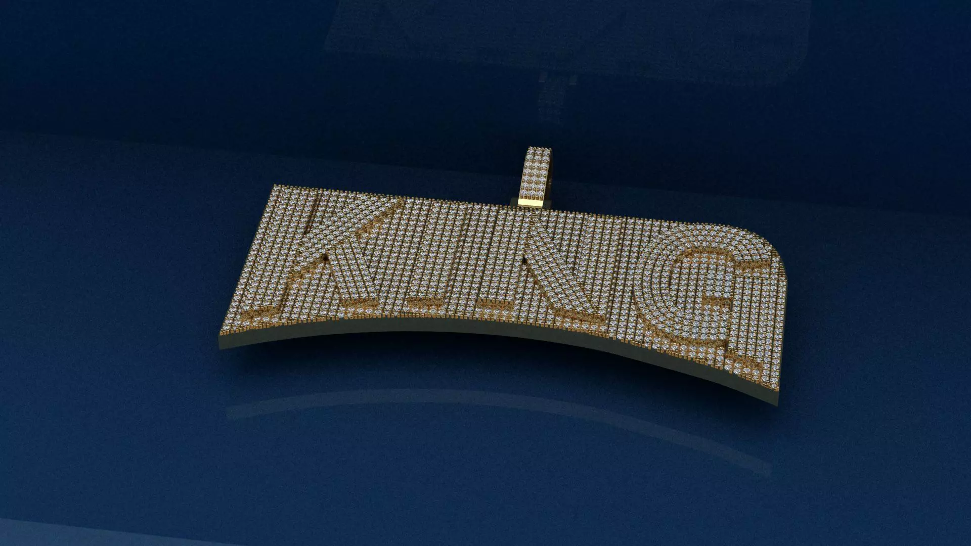 King Custom Pendant 3D print model