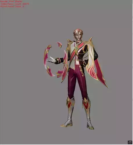 Aamon Noble Crest Skin Low-poly 3D model