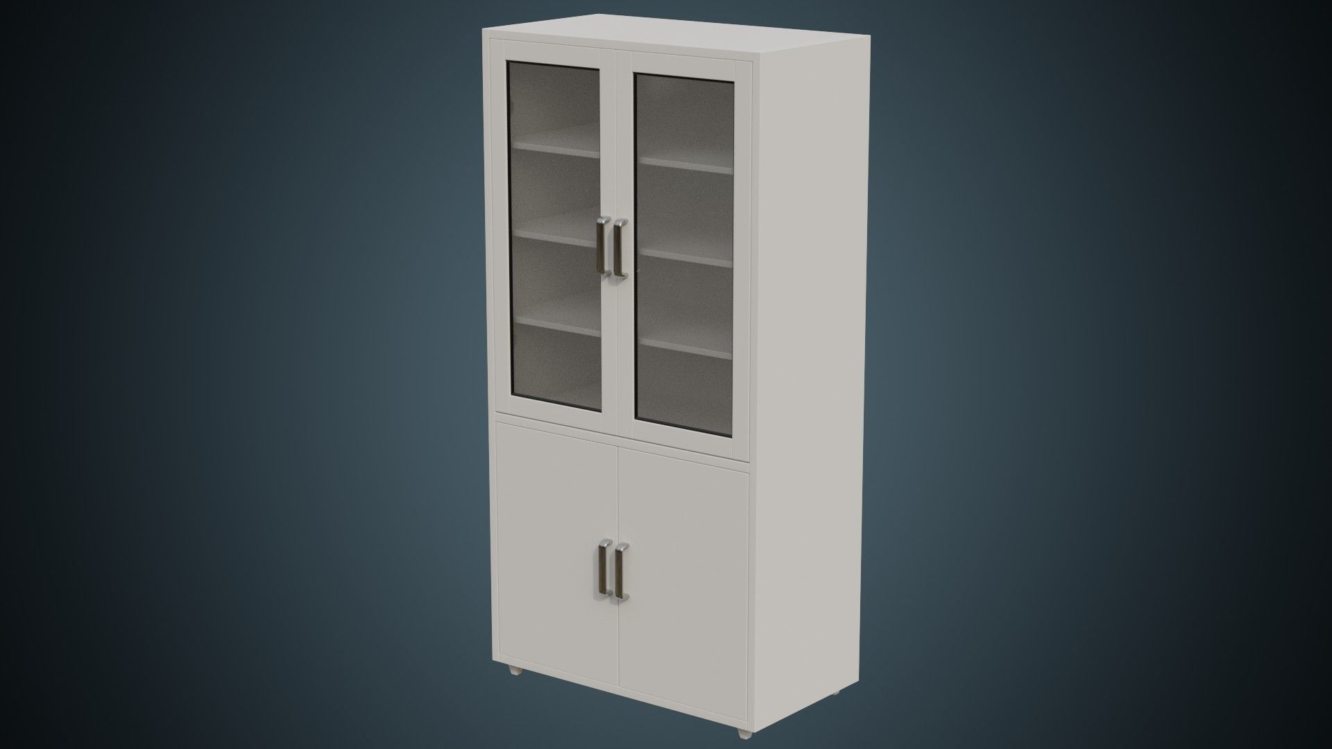 Medical Cabinet 1 Basic Low-poly 3D model_3