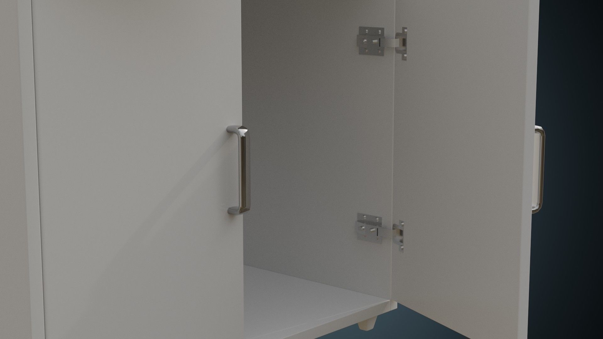 Medical Cabinet 1 Basic Low-poly 3D model_8