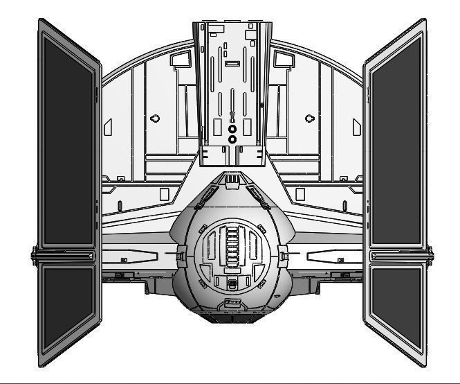 Darth Vader TIE Advanced X1 detailed 3D model_5