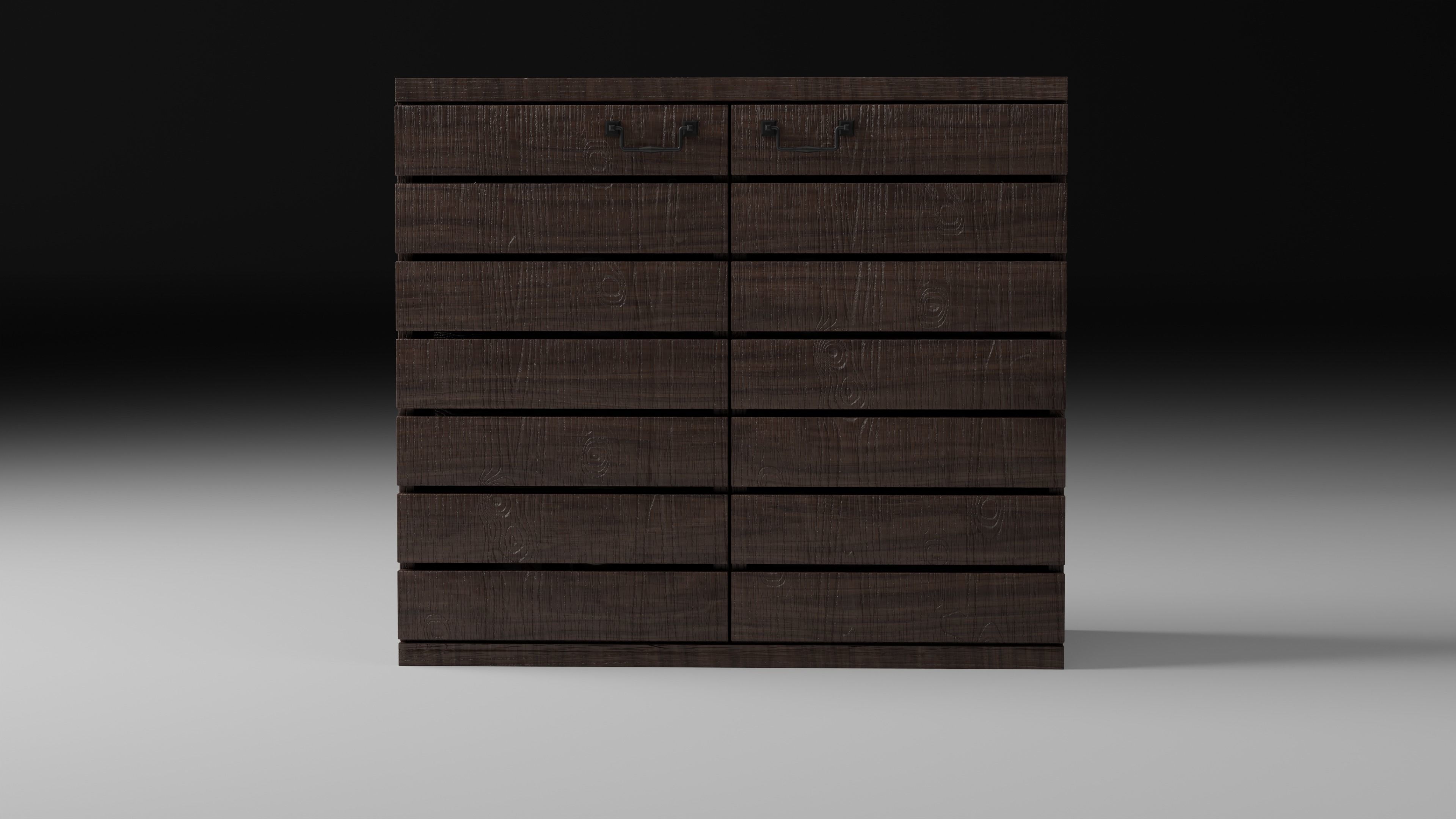 Bar Cabinet Free 3D model_4