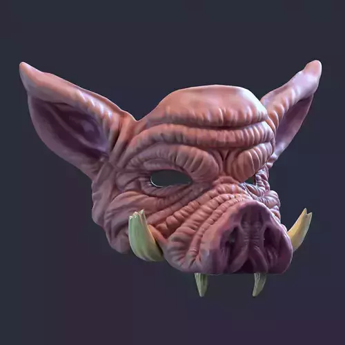 pig mask 3D print model