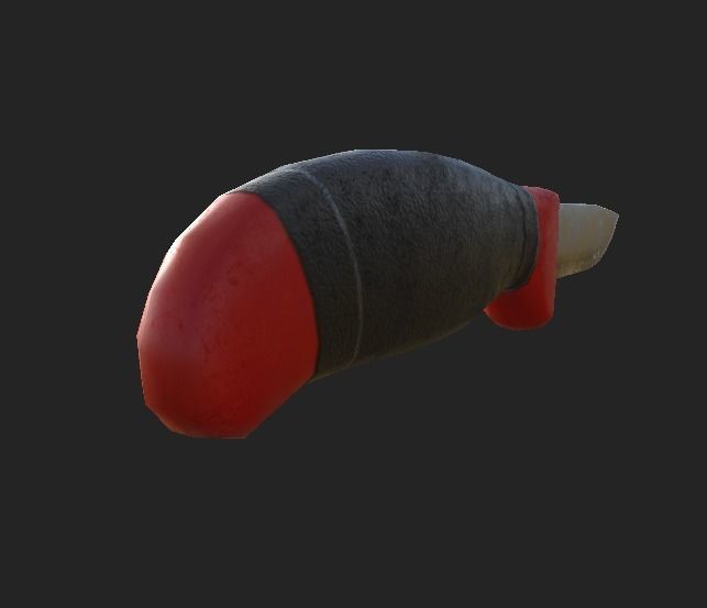 Utility Knife Low-poly 3D model_5