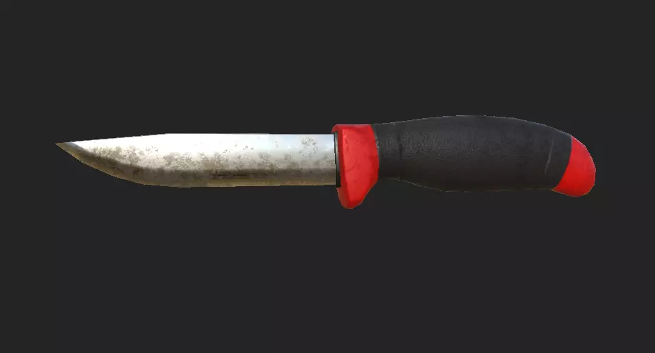 Utility Knife Low-poly 3D model_0