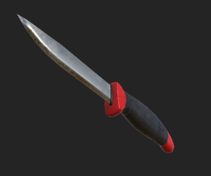 Utility Knife Low-poly 3D model_2