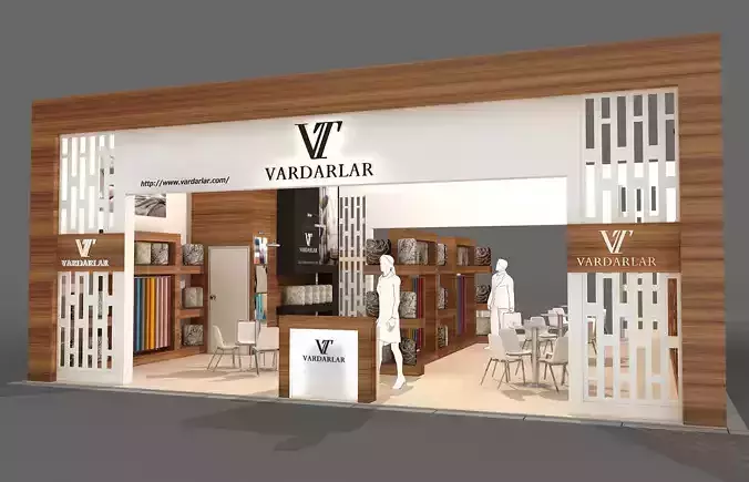 Exhibition Stand - ST0023 3D model