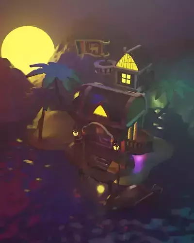 Stylized Pirate Cove 