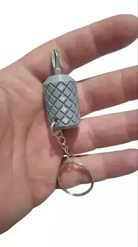 KEYCHAIN SCREWDRIVER WITH BUILT IN MAGNET