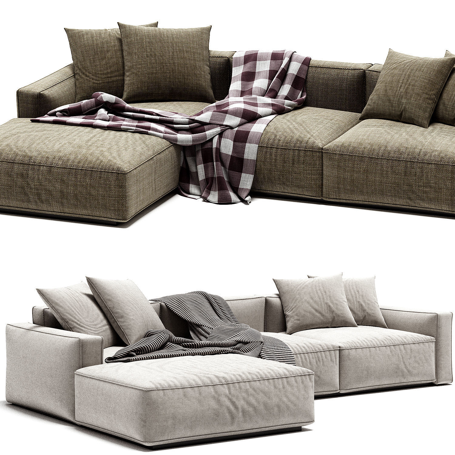 Jesse Daniel Chaise Longue Sofa 3D model_1