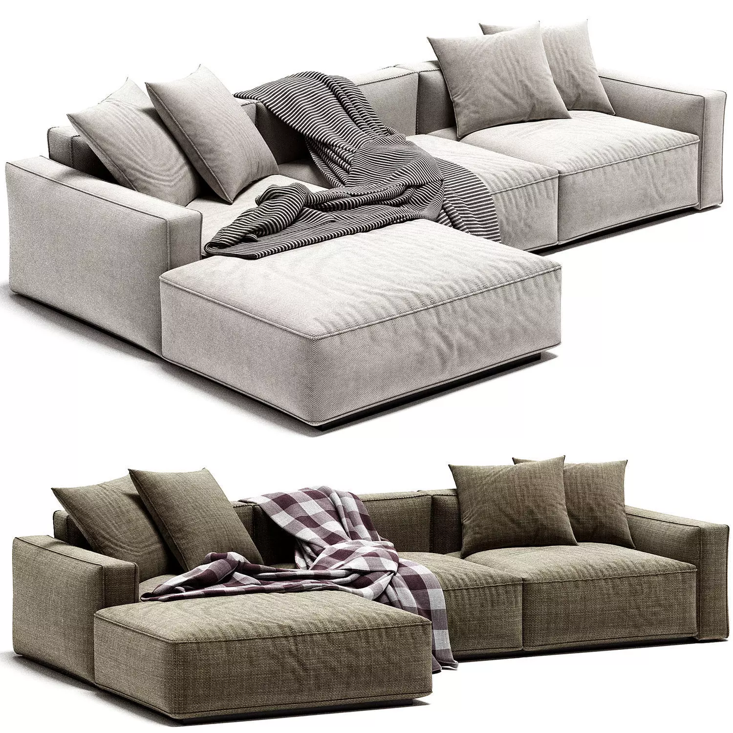 Jesse Daniel Chaise Longue Sofa 3D model_0