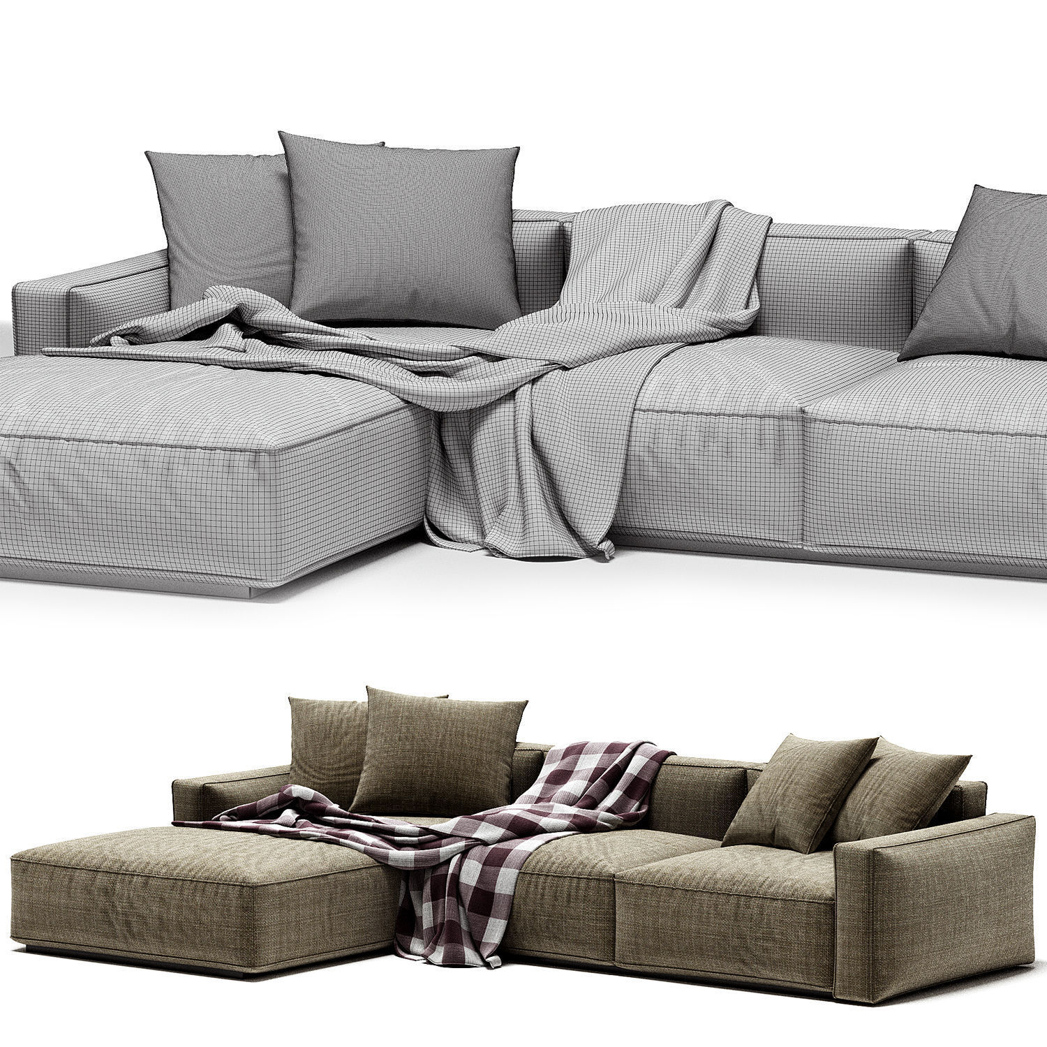 Jesse Daniel Chaise Longue Sofa 3D model_5