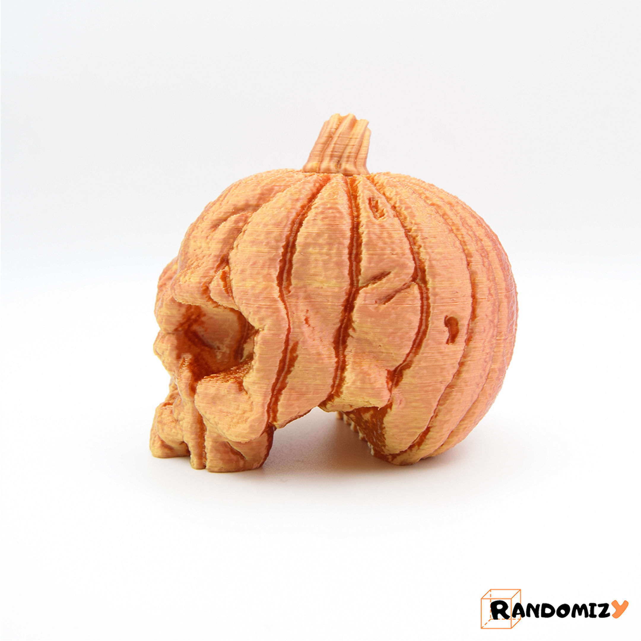 Pumpkin Skull - V2 3D print model_3