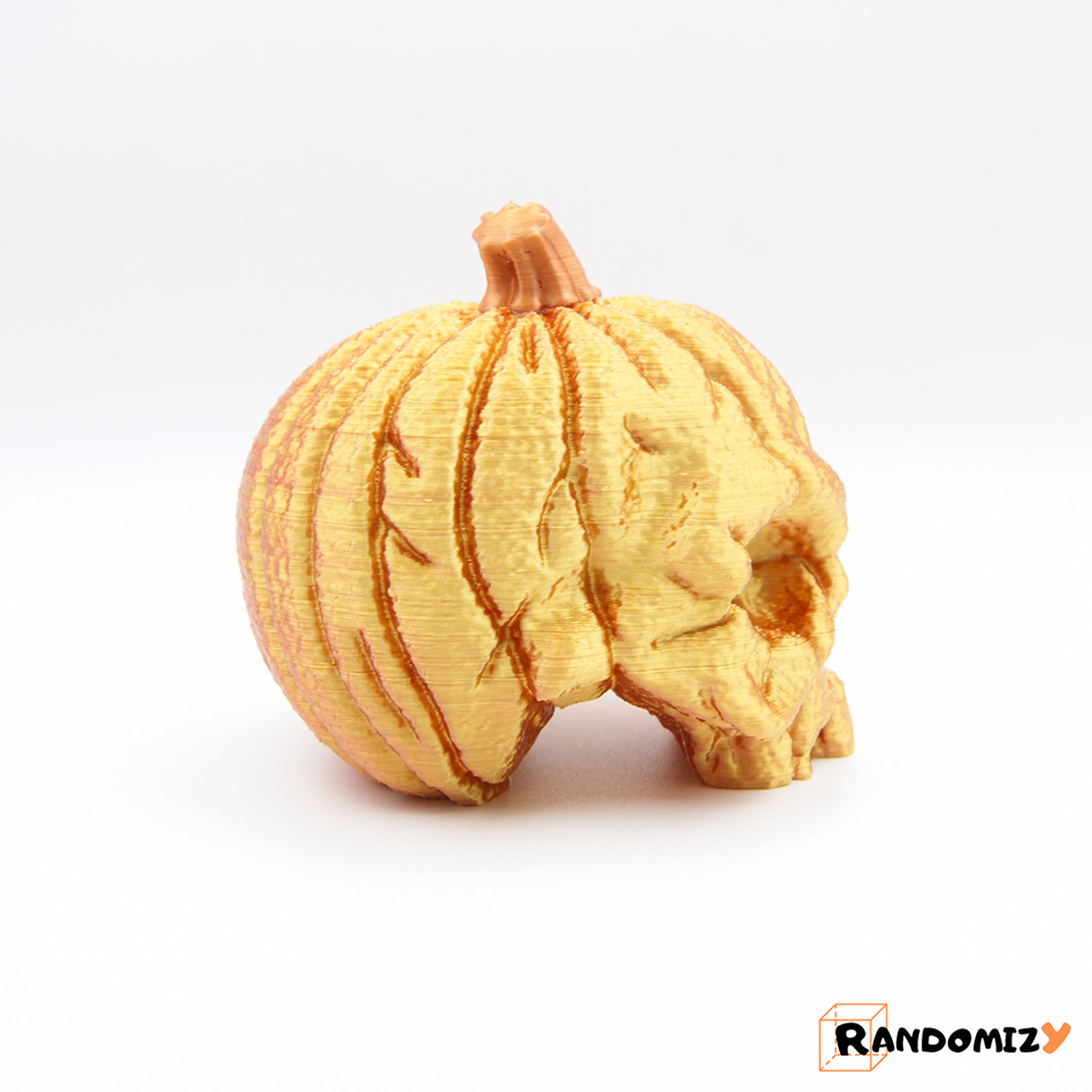 Pumpkin Skull - V2 3D print model_1