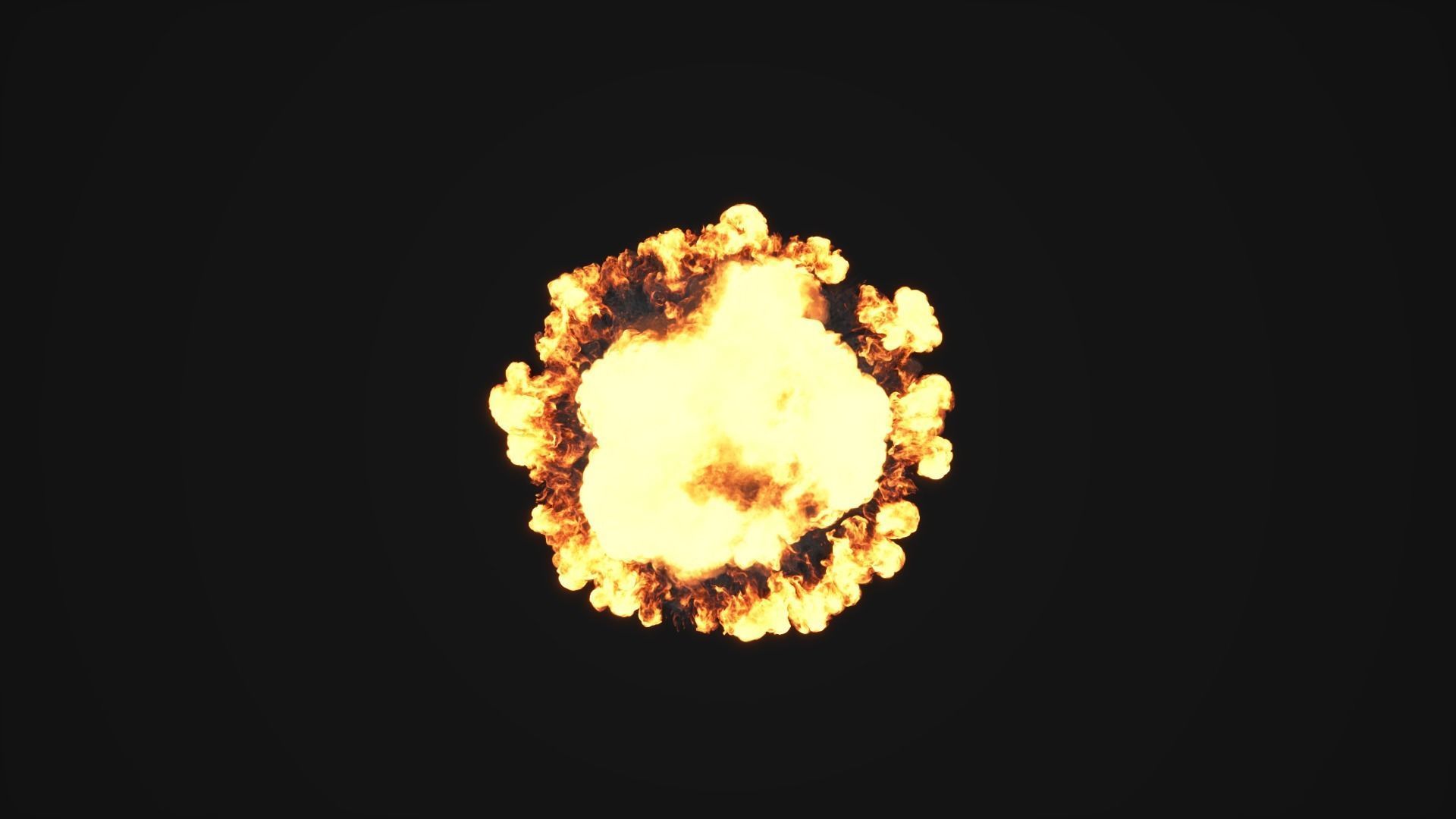 Super Realistic Explosion 6 - vdb animated 3D model_7