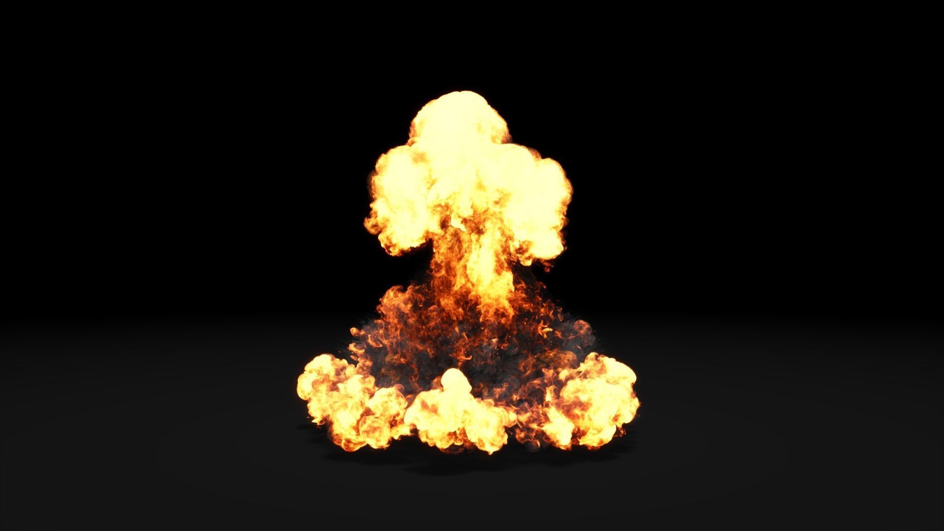 Super Realistic Explosion 6 - vdb animated 3D model_6