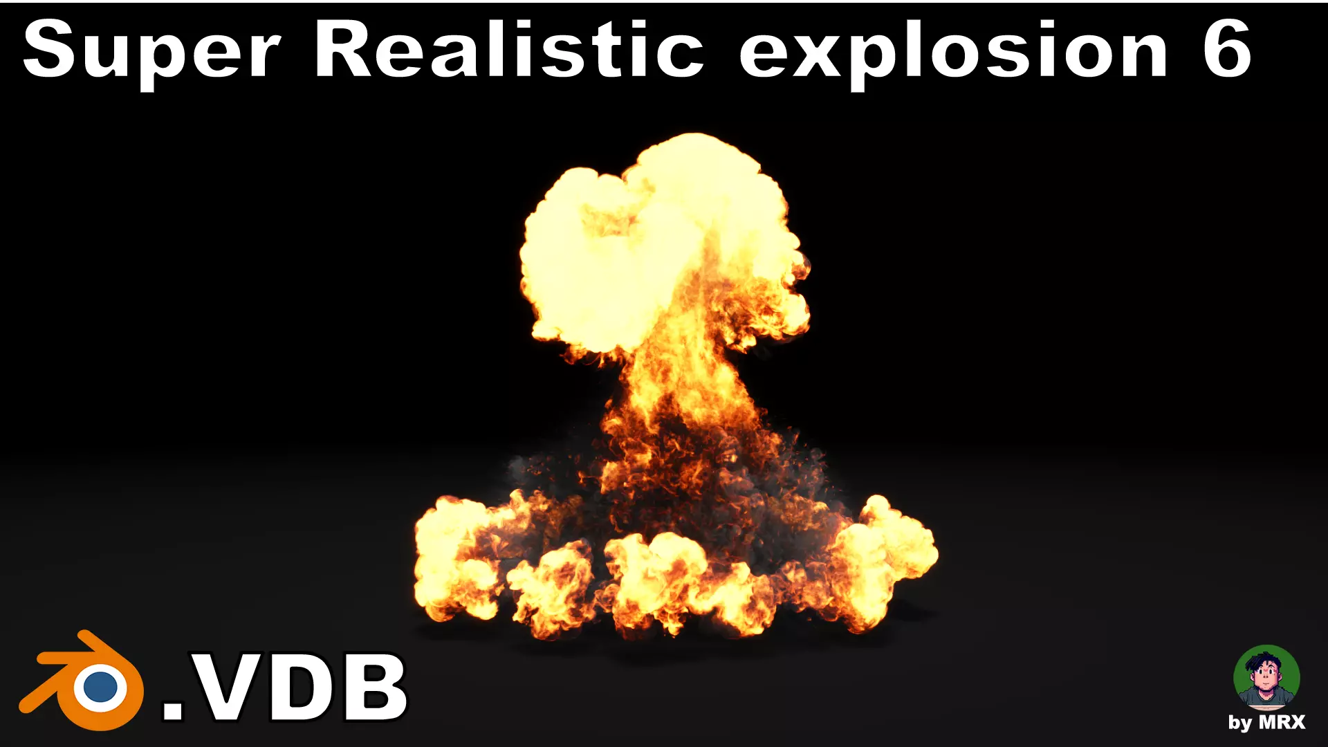 Super Realistic Explosion 6 - vdb animated 3D model_0