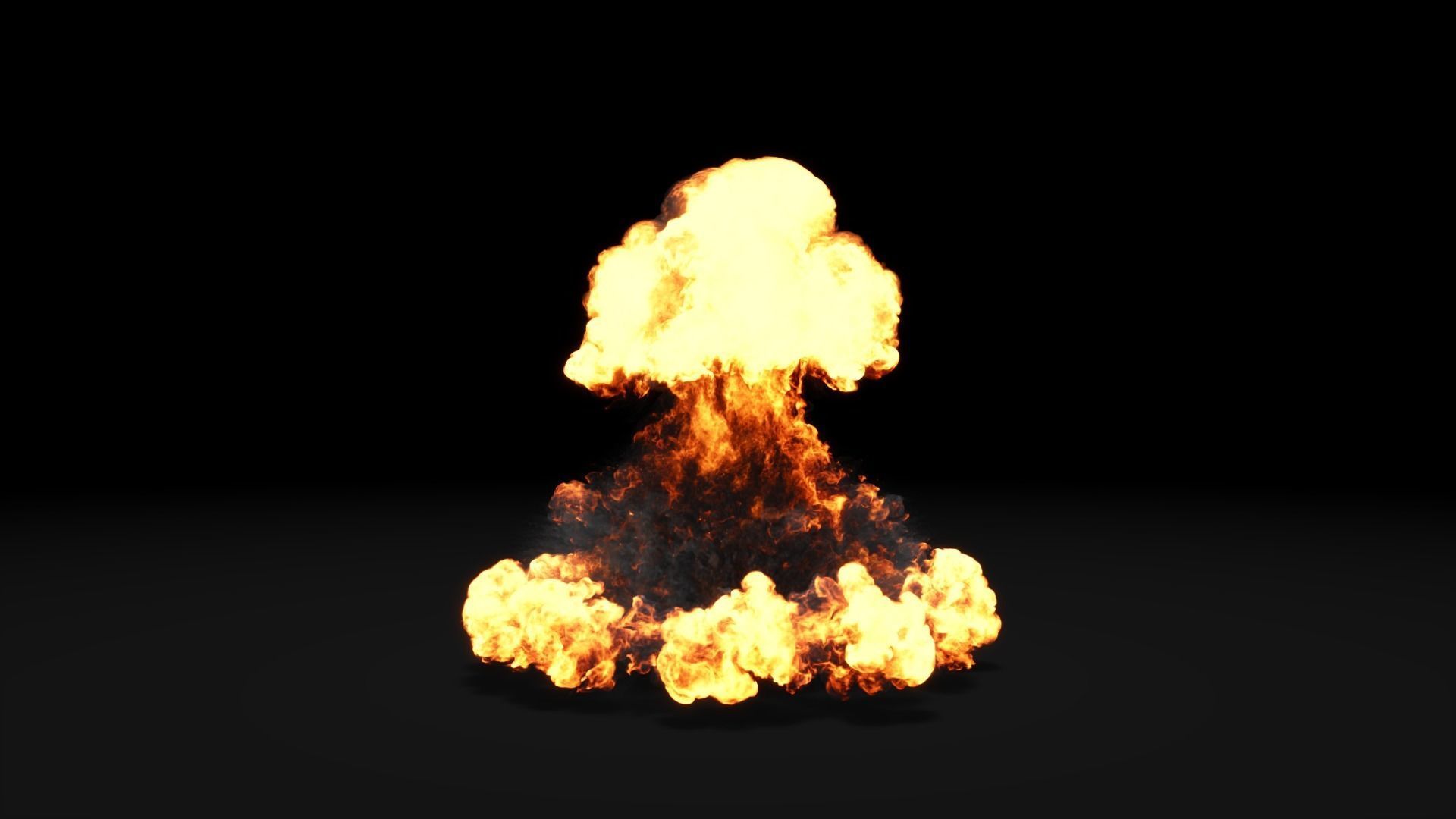 Super Realistic Explosion 6 - vdb animated 3D model_5