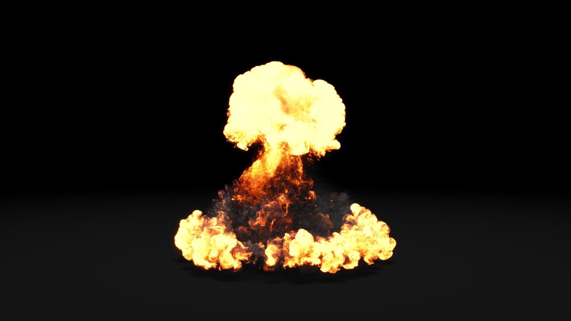 Super Realistic Explosion 6 - vdb animated 3D model_4