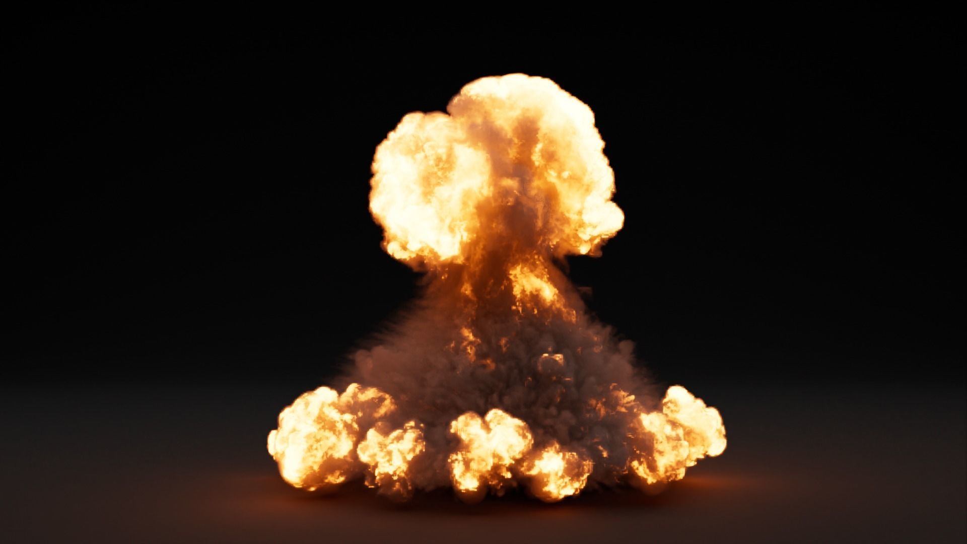 Super Realistic Explosion 6 - vdb animated 3D model_8