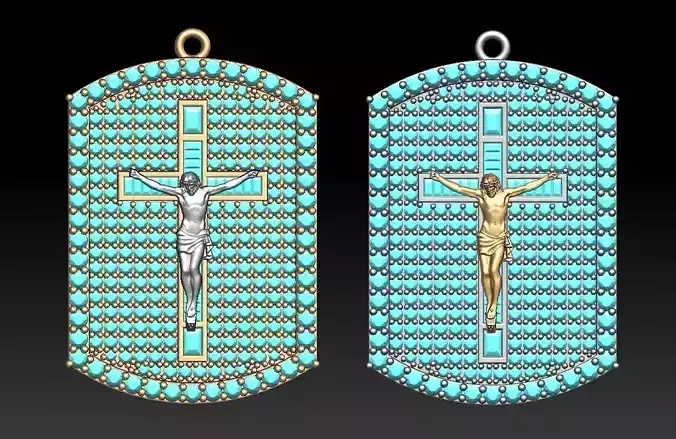 Jesus Christ pendant  3D print model
