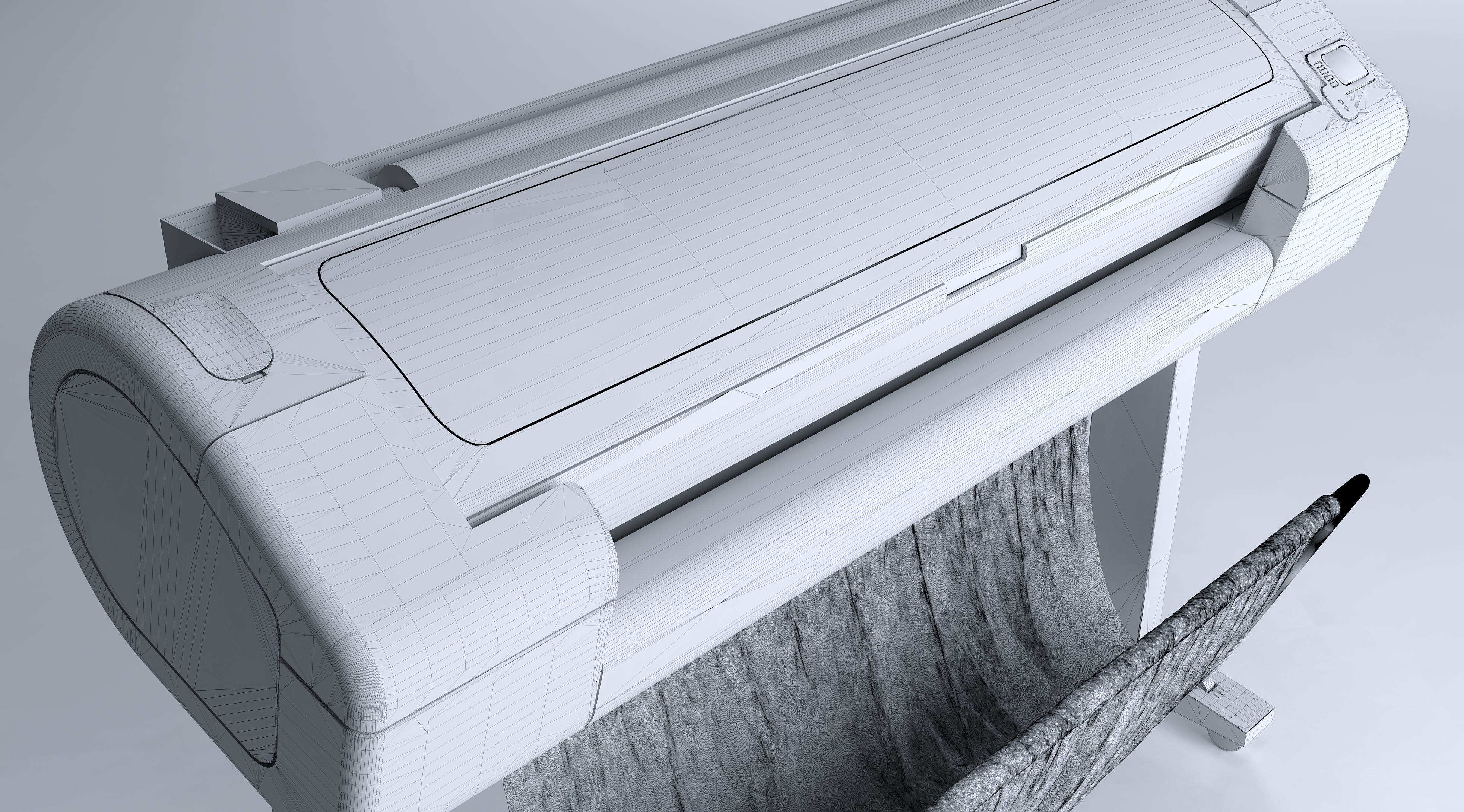 Plotter Printer 3D model_6