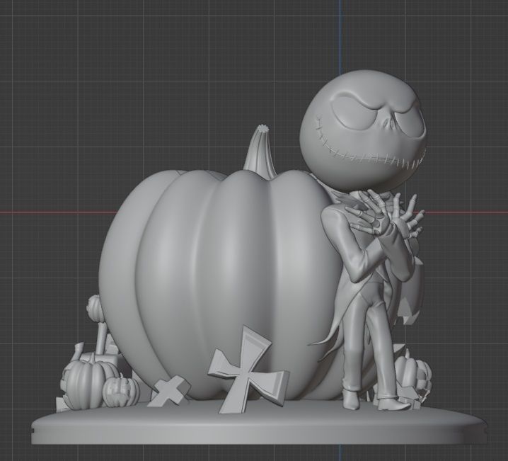 JACK AND ZERO THE NIGHTMARE BEFORE CHRISTMAS 3D print model_12