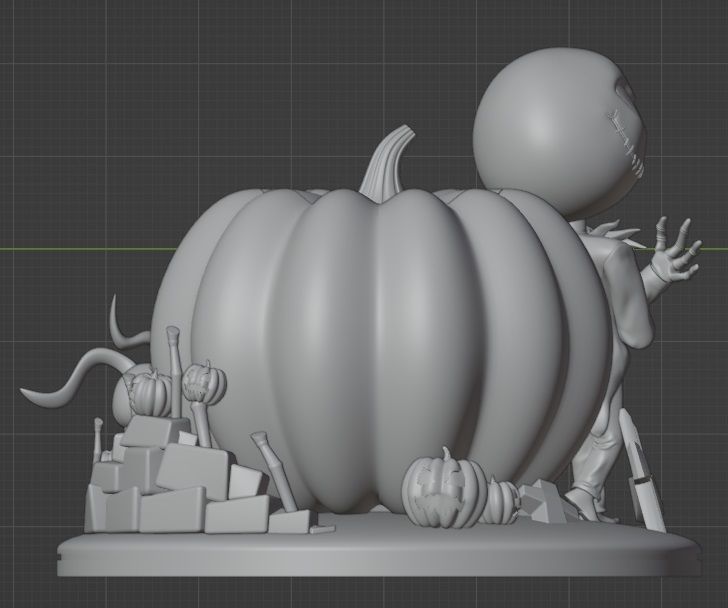 JACK AND ZERO THE NIGHTMARE BEFORE CHRISTMAS 3D print model_14