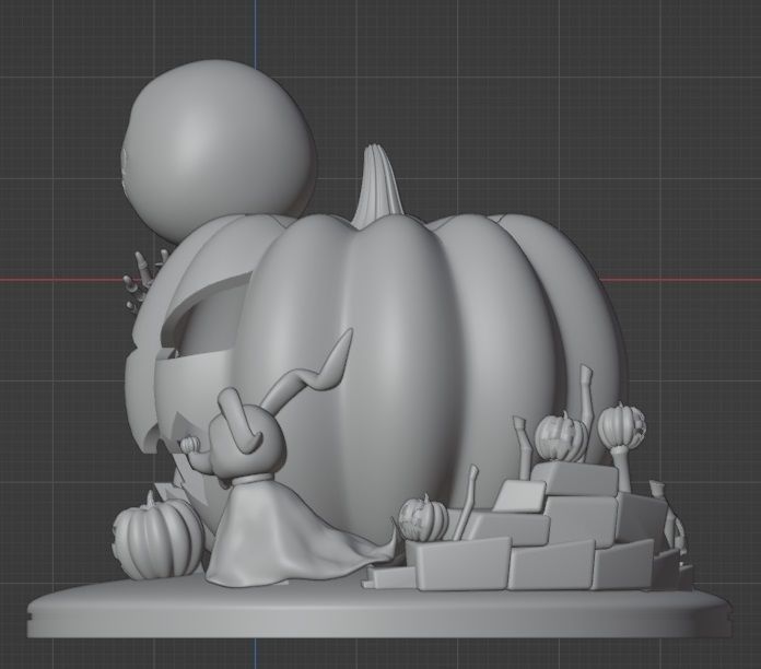 JACK AND ZERO THE NIGHTMARE BEFORE CHRISTMAS 3D print model_13