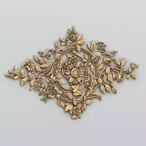 Round rosette 053 3D model
