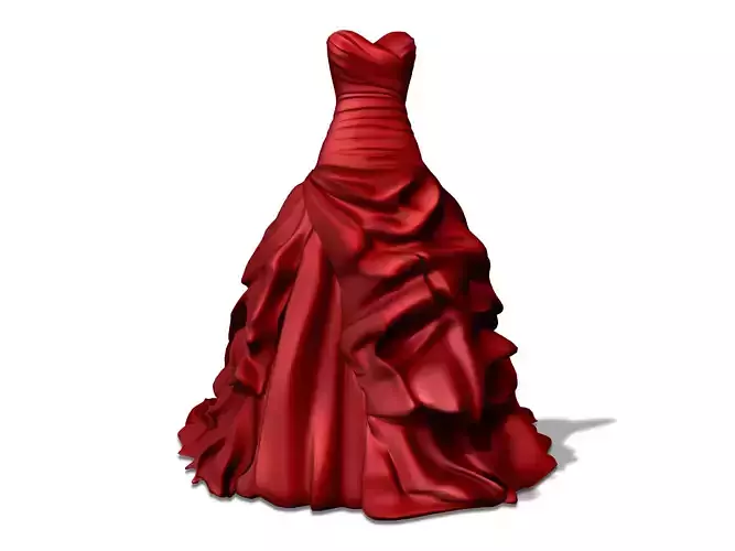 Tulip Strapless Prom Dress