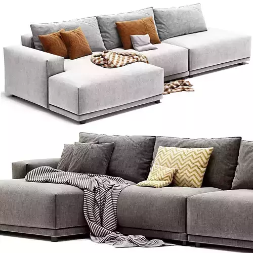 MUUTO Connect Modular 3 Seater Sofa by Muuto 3D model