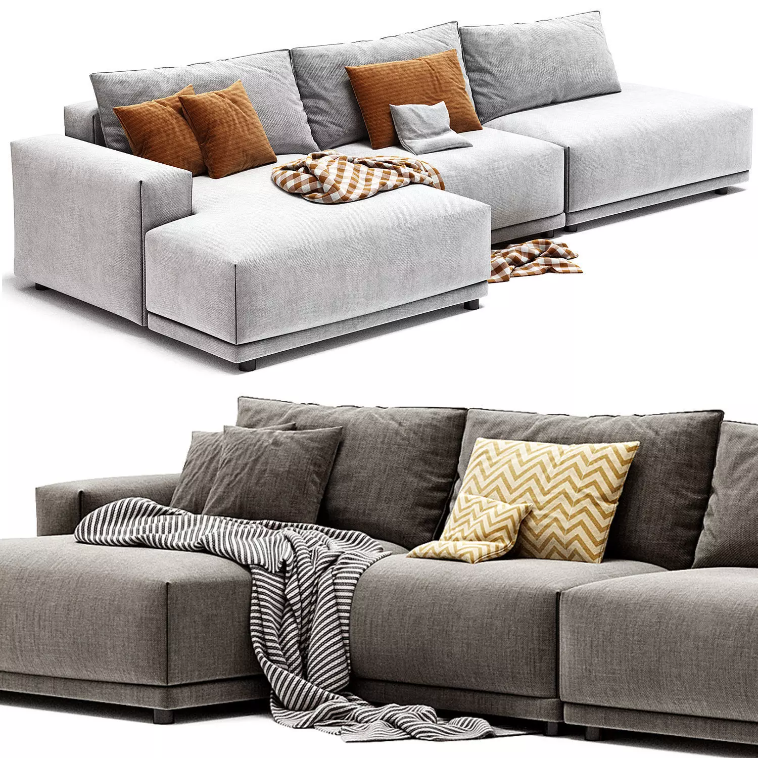 MUUTO Connect Modular 3 Seater Sofa by Muuto 3D model_0