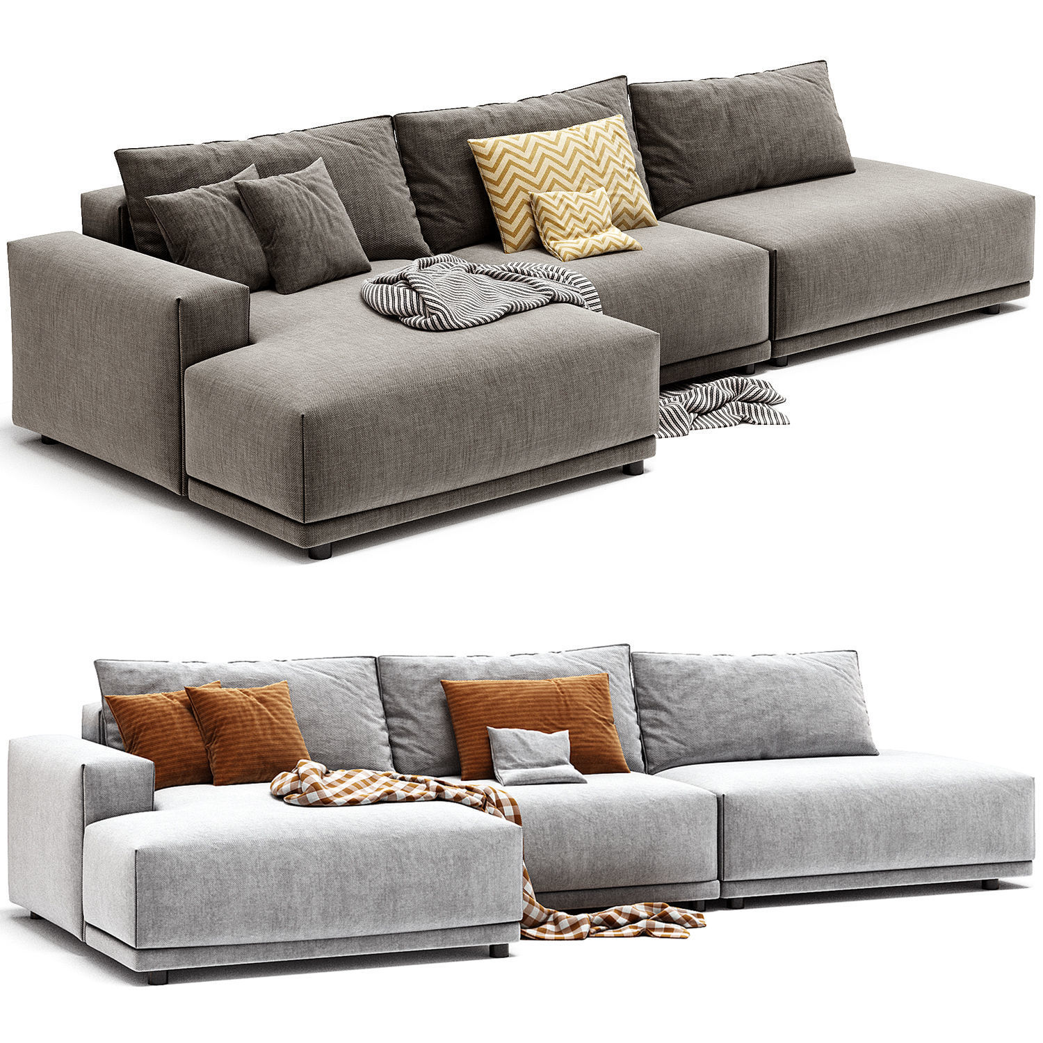 MUUTO Connect Modular 3 Seater Sofa by Muuto 3D model_1