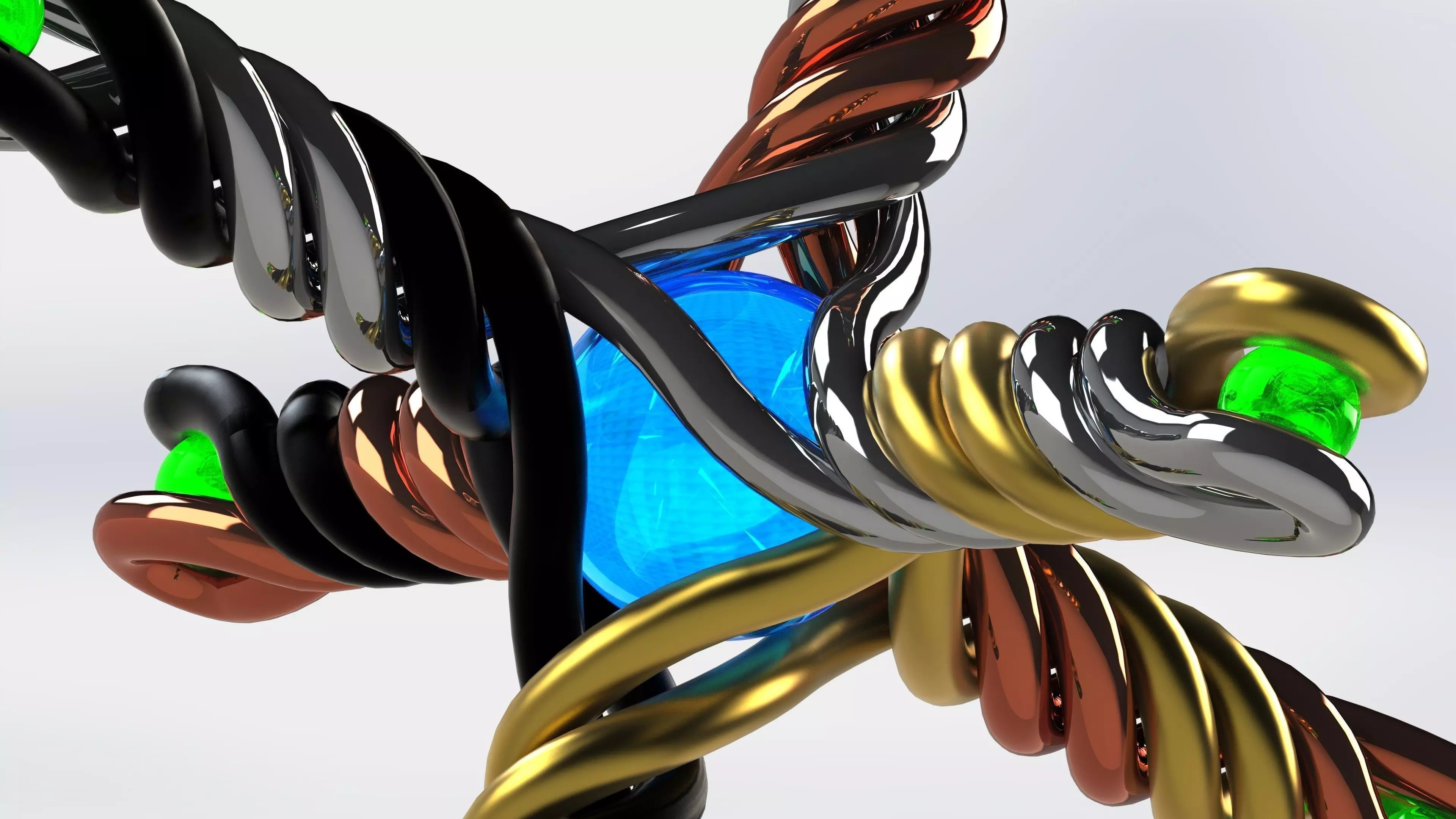 Helix Jack Sculpture 3D print model_0