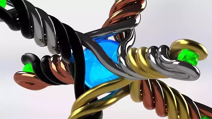 Helix Jack Sculpture 3D print model